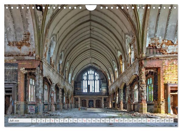 Produktbild: Detroit - Modern Ruins (Wandkalender 2026 DIN A4 quer), CALVENDO Monatskalender