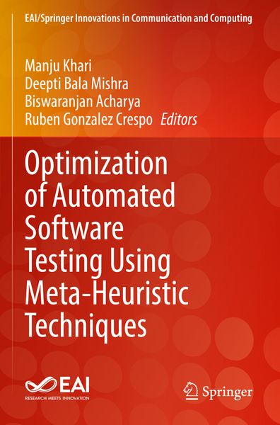 Produktbild: Optimization of Automated Software Testing Using Meta-Heuristic Techniques