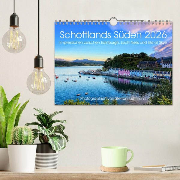 Produktbild: Schottlands S&uuml;den 2026. Impressionen zwischen Edinburgh, Loch Ness und Isle of Skye (Wandkalender 2026 DIN A4 quer), CALVENDO Monatskalender