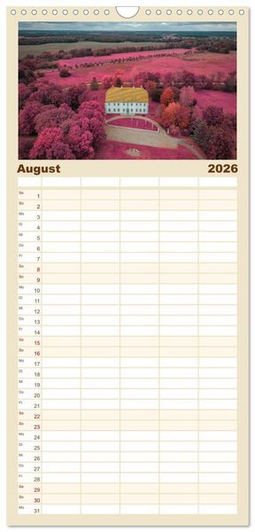 Produktbild: Familienplaner 2026 - Die Lausitz - Region im Wandel mit 5 Spalten (Wandkalender, 21 x 45 cm) CALVENDO