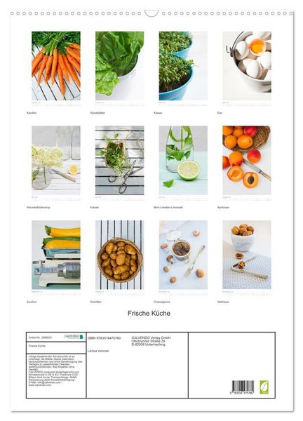 Produktbild: Frische K&uuml;che (Wandkalender 2026 DIN A2 hoch), CALVENDO Monatskalender