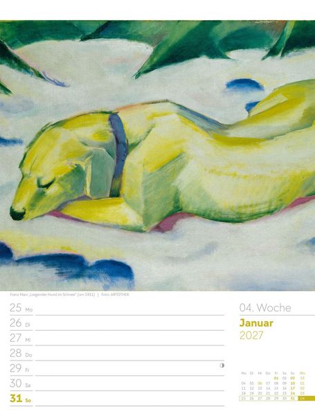 Produktbild: Kunstwelt Wochenplaner Kalender 2027 | Impressionismus und Klassische Moderne