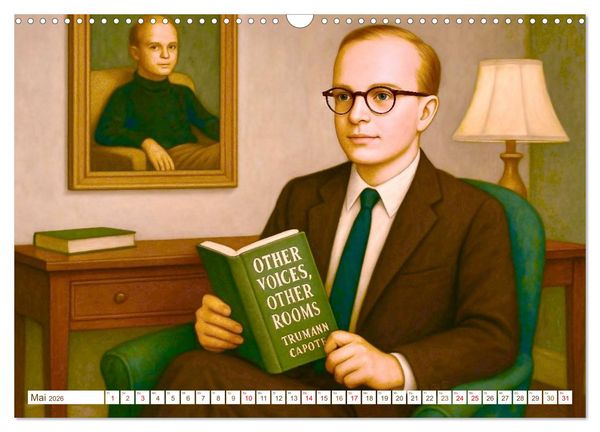 Produktbild: Truman Capote (Wandkalender 2026 DIN A3 quer), CALVENDO Monatskalender