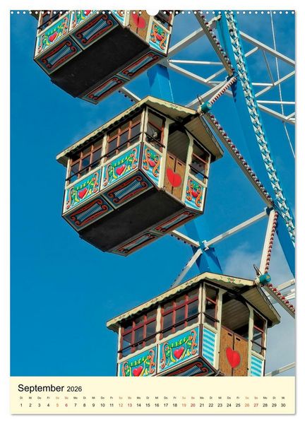 Produktbild: Riesenrad - hoch hinaus (hochwertiger Premium Wandkalender 2026 DIN A2 hoch), Kunstdruck in Hochglanz