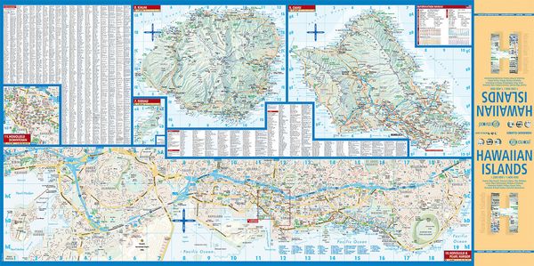 Produktbild: Hawaiian Islands 1 : 200 000 / 1 : 400 000