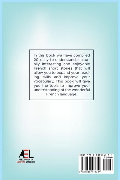 Produktbild: 20 Entertaining French Short Stories for Beginners and Intermediate Learners Learn French With Stories