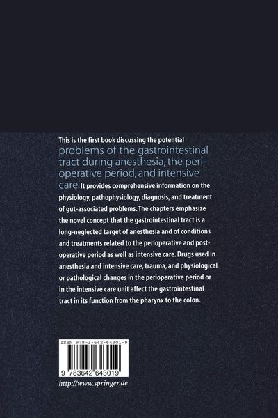 Produktbild: Problems of the Gastrointestinal Tract in Anesthesia, the Perioperative Period, and Intensive Care