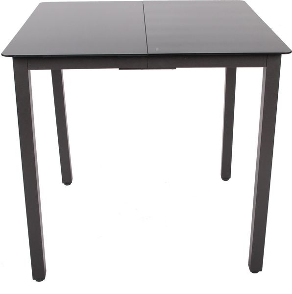 Produktbild: Aluminium Glas Gartentisch Balkontisch 80x80 cm