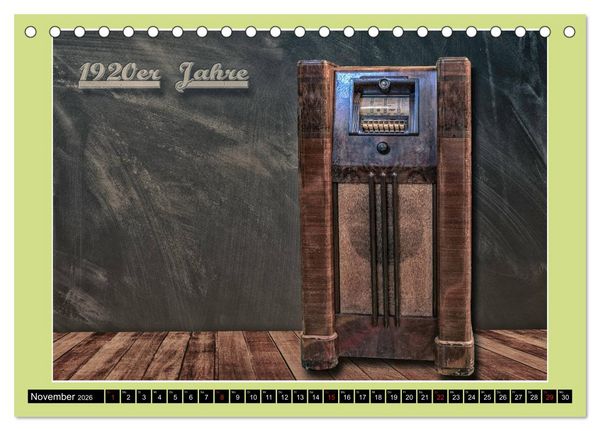 Produktbild: RADIO LEGENDEN (Tischkalender 2026 DIN A5 quer), CALVENDO Monatskalender