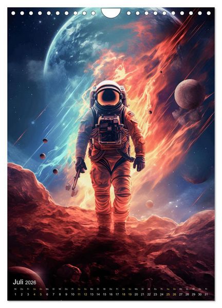 Produktbild: Endless Space - Zeitreisen in die unendlichen Weites des Weltraums (Wandkalender 2026 DIN A4 hoch), CALVENDO Monatskalender