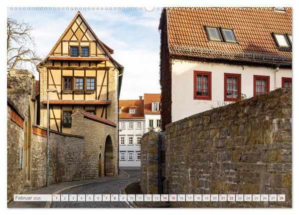 Produktbild: Erfurt. Perle Th&uuml;ringens. (Wandkalender 2026 DIN A2 quer), CALVENDO Monatskalender