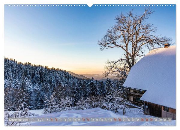 Produktbild: Ein Jahr im Schwarzwald (hochwertiger Premium Wandkalender 2026 DIN A2 quer), Kunstdruck in Hochglanz