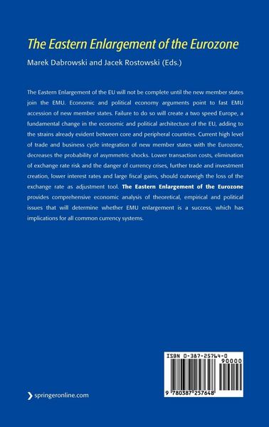 Produktbild: The Eastern Enlargement of the Eurozone