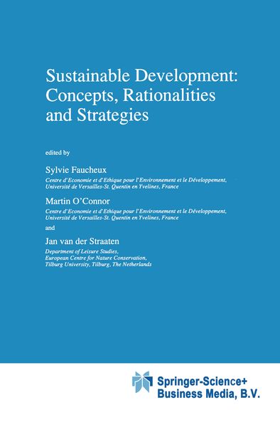 Produktbild: Sustainable Development: Concepts, Rationalities and Strategies