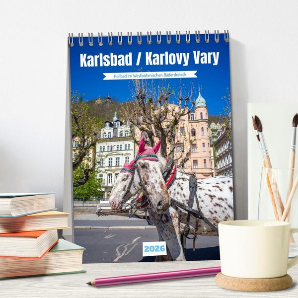 Produktbild: Karlsbad / Karlovy Vary - Heilbad im Westb&ouml;hmischen B&auml;derdreieck (Tischkalender 2026 DIN A5 hoch), CALVENDO Monatskalender
