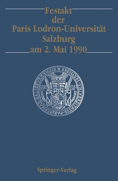Produktbild: Festakt der Paris Lodron-Universit&auml;t Salzburg am 2. Mai 1990