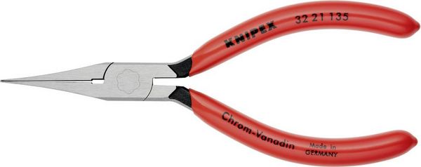 Produktbild: Knipex 32 21 135 Elektronik- u. Feinmechanik Justierzange Gerade Werkzeugstahl 135mm