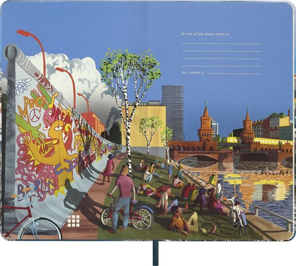 Produktbild: Moleskine I AM the city Berlin Notizbuch limitierte Ausgabe, L/A5, liniert, fester Einband