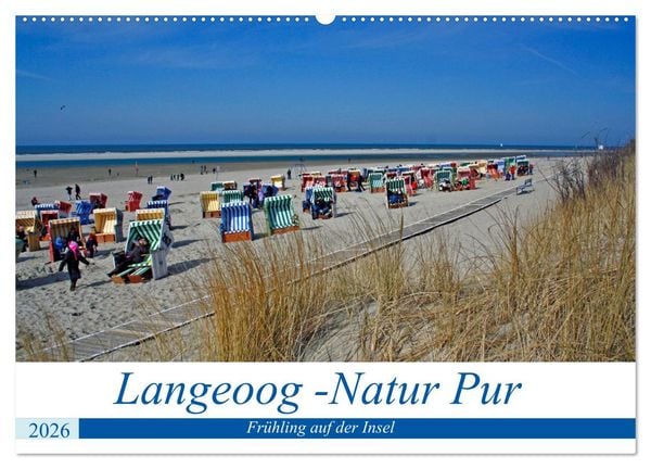 Langeoog - Natur Pur (Wandkalender 2026 DIN A2 quer), CALVENDO Monatskalender