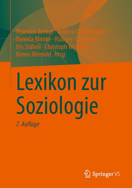 Produktbild: Lexikon zur Soziologie