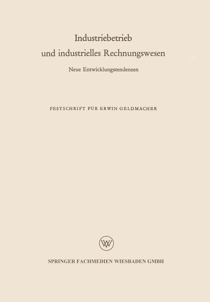 Produktbild: Industriebetrieb und industrielles Rechnungswesen