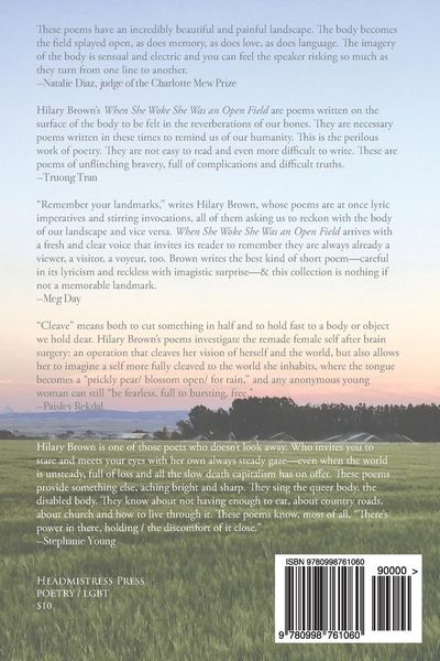 Produktbild: When She Woke She Was an Open Field