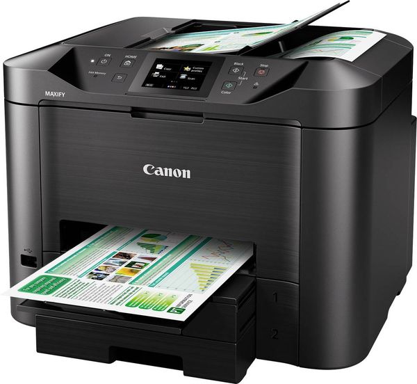 Canon MAXIFY MB5450 Farb Tintenstrahl Multifunktionsdrucker A4 Drucker, Scanner, Kopierer, Fax LAN, WLAN, Duplex, Duplex