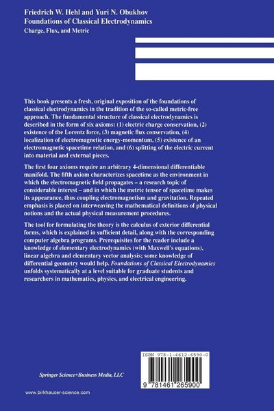 Produktbild: Foundations of Classical Electrodynamics