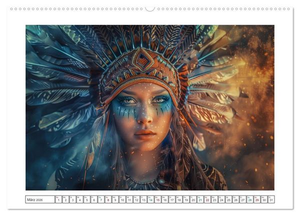 Produktbild: Indian Spirits (Wandkalender 2026 DIN A2 quer), CALVENDO Monatskalender