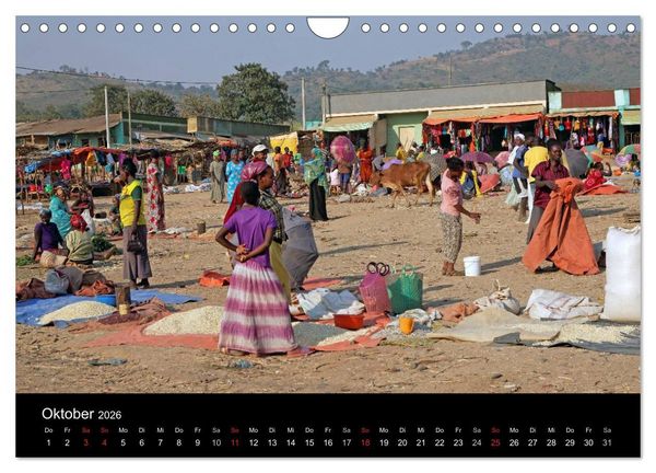 Produktbild: Landleben in &Auml;thiopien (Wandkalender 2026 DIN A4 quer), CALVENDO Monatskalender