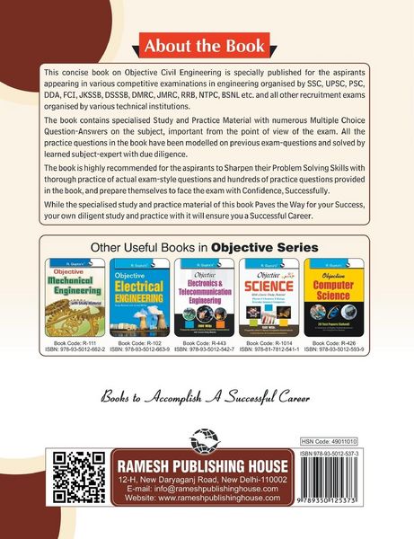 Produktbild: Objective Civil Engineering (with Study Material)