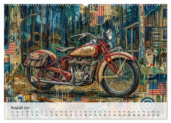 Produktbild: Kult-Motorr&auml;der der USA (Wandkalender 2027 DIN A2 quer), CALVENDO Monatskalender