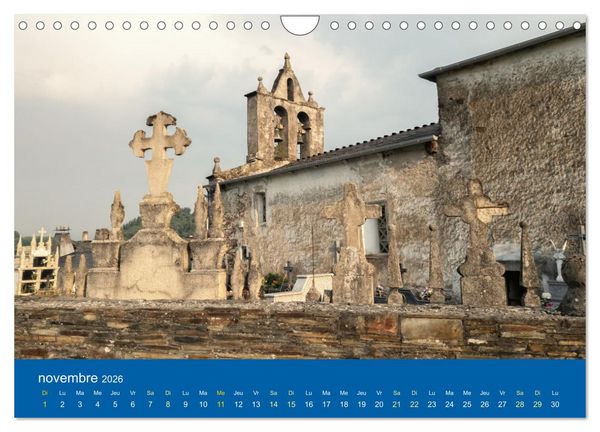 Produktbild: Lieux de culte vers Compostelle (Calendrier mural 2026 DIN A4 vertical), CALVENDO calendrier mensuel