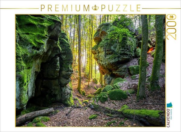CALVENDO Puzzle Mythische Felslandschaft in der Teufelsschlucht | 2000 Teile Lege-Größe 90x67cm Foto-Puzzle für glückliche Stunden