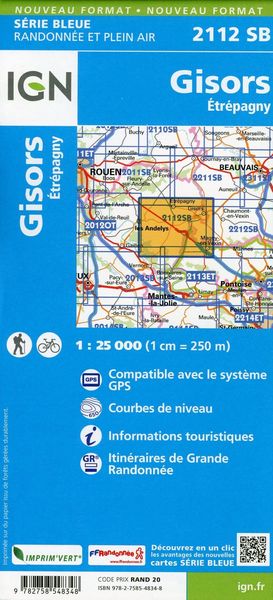 Produktbild: Gisors-&Eacute;tr&eacute;pagny 1:25 000