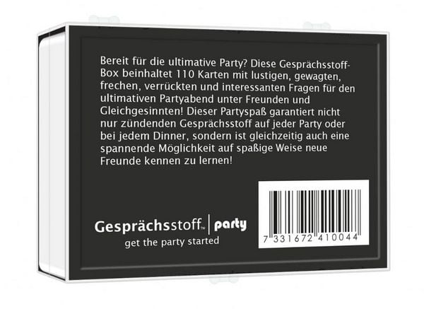Produktbild: Pegasus - Gespr&auml;chsstoff Party, Gesellschaftsspiel, Partyspiel. Kartenspiel