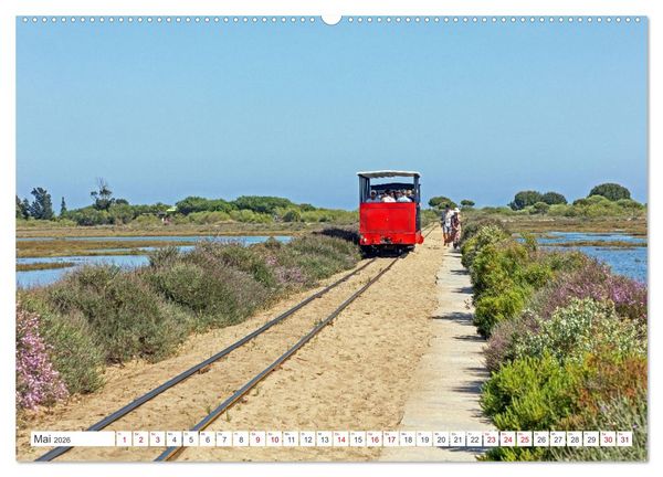 Produktbild: Die Sandalgarve - Der flache K&uuml;stenabschnitt im S&uuml;dosten Portugals (hochwertiger Premium Wandkalender 2026 DIN A2 quer), Kunstdruck in Hochglanz