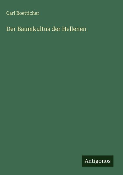 Produktbild: Der Baumkultus der Hellenen