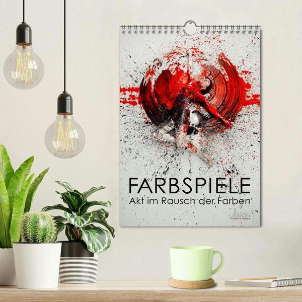 Produktbild: Farbspiele - Akt im Rausch der Farben (Wandkalender 2026 DIN A4 hoch), CALVENDO Monatskalender