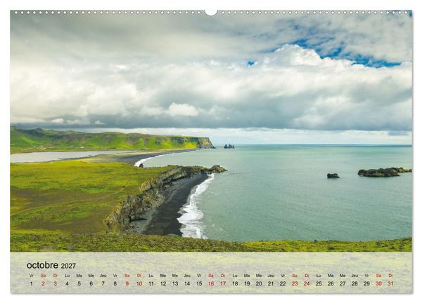Produktbild: L'&eacute;t&eacute; en Islande (Calendrier mural 2027 DIN A2 vertical), CALVENDO calendrier mensuel