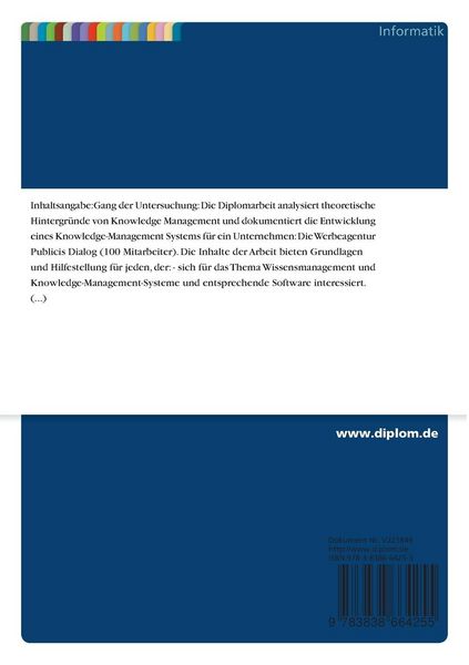 Produktbild: Konzeption eines Knowledge-Empowerment Systems
