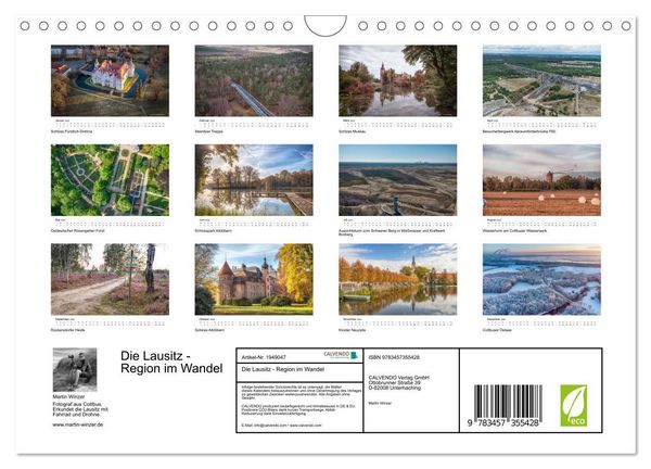 Produktbild: Die Lausitz - Region im Wandel (Wandkalender 2026 DIN A4 quer), CALVENDO Monatskalender