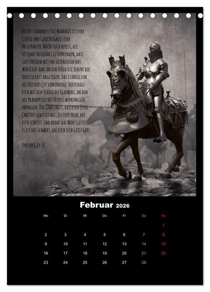 Produktbild: Der Bibelkalender - mit Gottes Wort durchs Jahr (Tischkalender 2026 DIN A5 hoch), CALVENDO Monatskalender