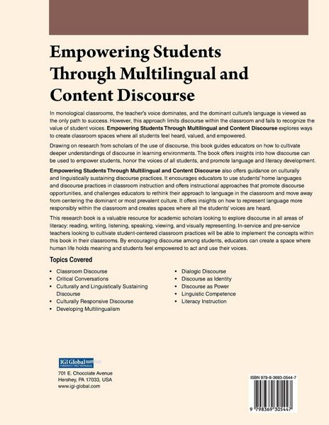 Produktbild: Empowering Students Through Multilingual and Content Discourse