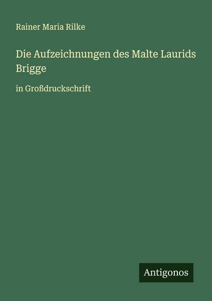 Produktbild: Die Aufzeichnungen des Malte Laurids Brigge