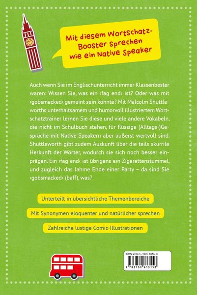 Produktbild: The Book of Wonderful Words. Sprechen wie ein Native Speaker. Der lustige Vokabeltrainer