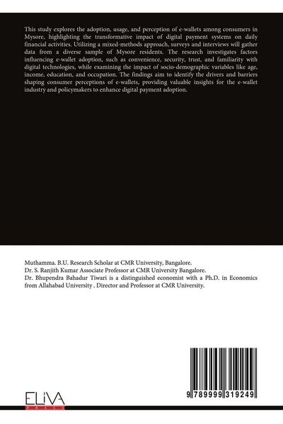 Produktbild: A Study on Consumer Perceptions of E-Wallets With Particular Reference to Mysore