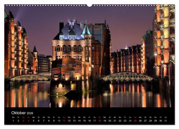 Produktbild: Hamburg (Wandkalender 2026 DIN A2 quer), CALVENDO Monatskalender