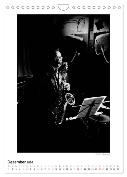 Produktbild: Jazzsound (Wandkalender 2026 DIN A4 hoch), CALVENDO Monatskalender