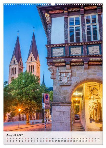 Produktbild: Halberstadt - Architektur, die Geschichten erz&auml;hlt (Wandkalender 2027 DIN A2 hoch), CALVENDO Monatskalender